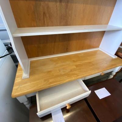 Lot 22 Table with Drawers and Hutch