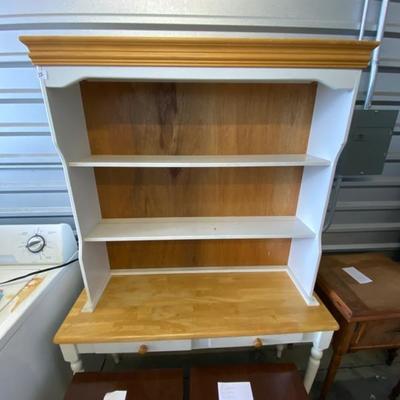 Lot 22 Table with Drawers and Hutch
