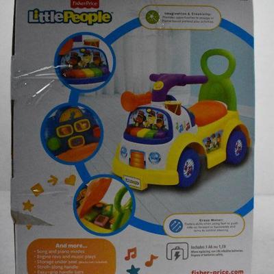 Fisher Price Little People Music Parade Ride-On, Plays 5 Marching Tunes - New
