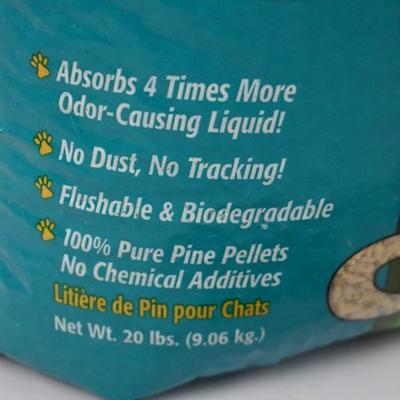 Feline Fresh Natural Pine Cat Litter, 20 Pounds - New