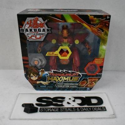 Bakugan, Dragonoid Maximus 8-Inch Transforming Figure with Lights & Sounds - New
