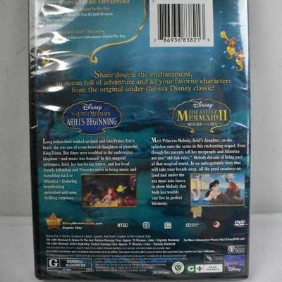 2-Disc Disney DVD Collection: The Little Mermaid Beginning & 2 - New