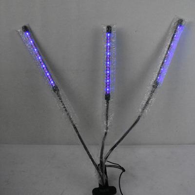 Clamp Light with Bendable Arms, Lights are Blue and/or Red, Timer - New
