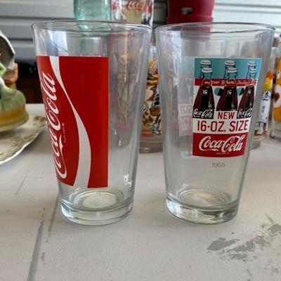 Lot 43 Coca Cola Glasses set of 2