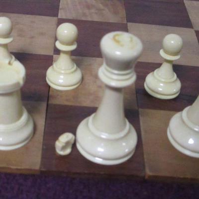 Lot 109 - Bakelite? Chess Set