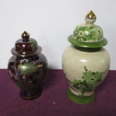 Lot 117 - Ginger Jar Vase With Lid Porcelain 