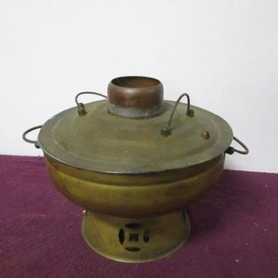 Lot 118 - Copper Warming Heating Stove