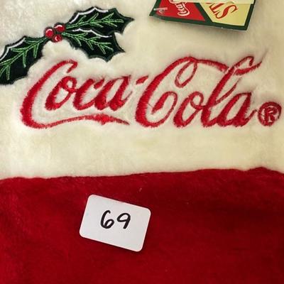 Lot 69 Coca Cola Embroidered Stocking 