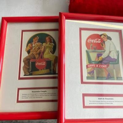 Lot 71 Coca Cola Pictures in Frames (2)