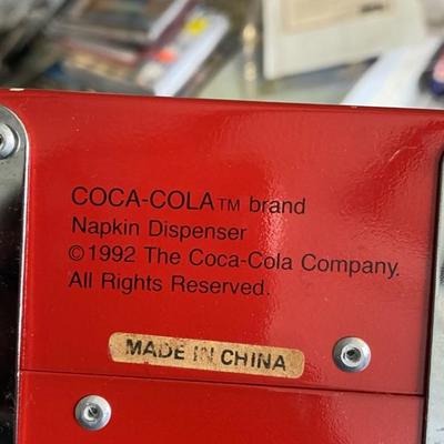 Lot 76 Coca Cola Napkin Dispenser 2 sided