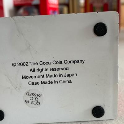 Lot 78 Coca Cola Clock Figurine (battery operated)