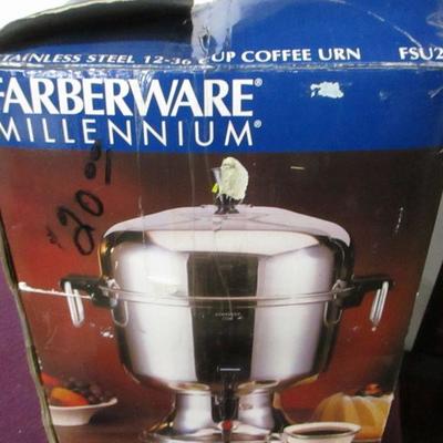 Lot 136 - Farberware  Stainless Steel Coffee Urn,  