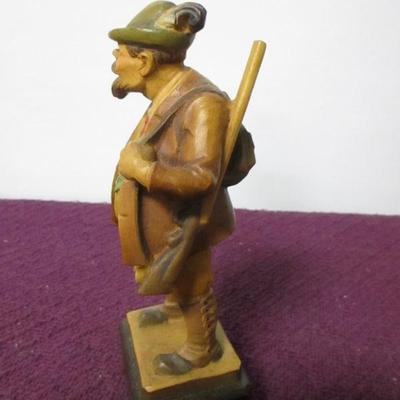Lot 139 -  Anri Wood Carved Figure - Hunter