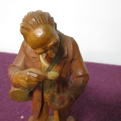 Lot 141 -  Anri Wood Carved Figure