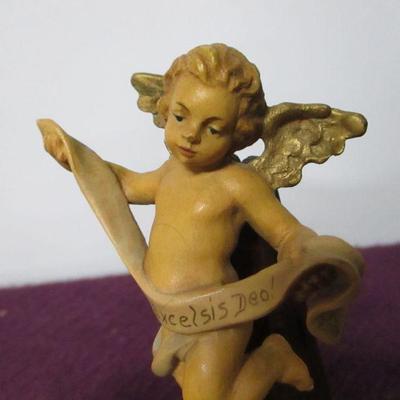 Lot 142 -  Anri Wood Carved Figures & Kuolt Angel