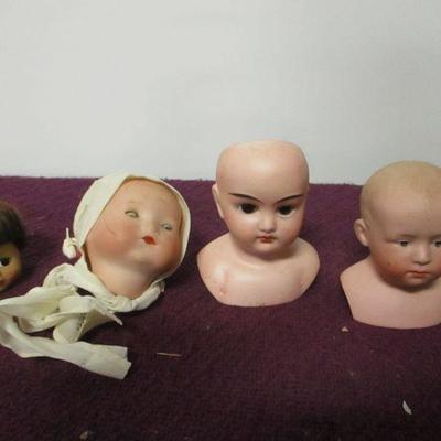 Lot 146 - Doll Heads