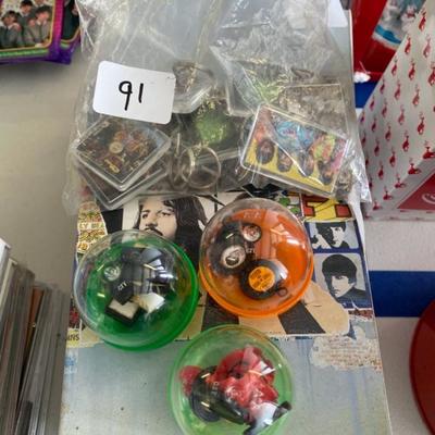 Lot 91 Beatles Keychains and other novelty pieces