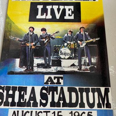 Lot 95 Beatles Metal Sign and unopened poster