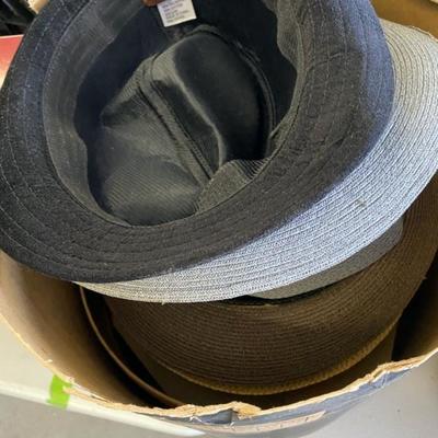 Lot 107 Vintage box of hats
