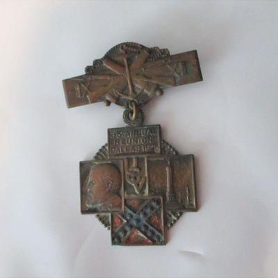 Lot 168 - 1925 UCV union Flag Dallas 35th Annual Reunion Medal