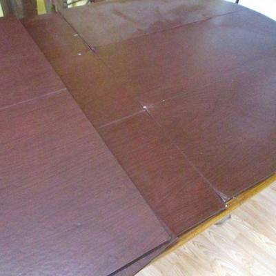Lot 176 - Dining Room Table With Chairs