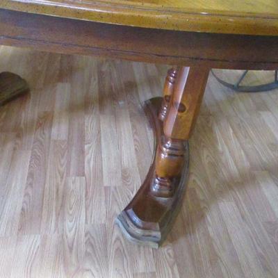 Lot 176 - Dining Room Table With Chairs