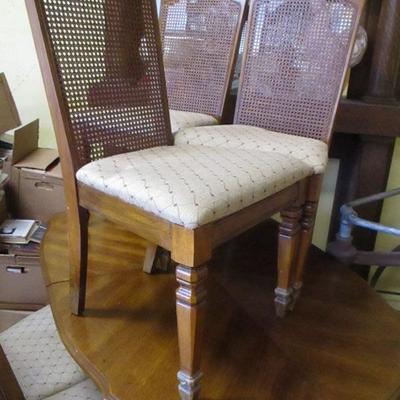 Lot 176 - Dining Room Table With Chairs