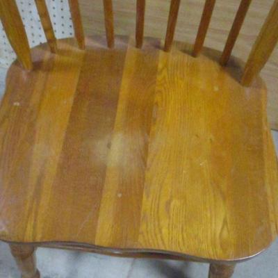 Lot 177 - Large Solid Oak Chair