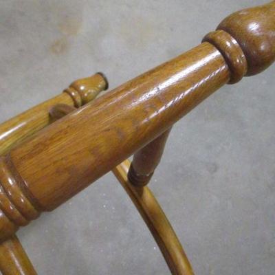 Lot 177 - Large Solid Oak Chair