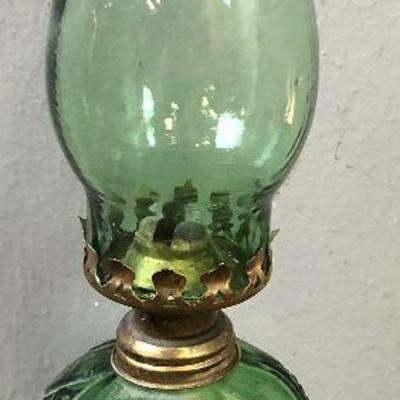 Lot #05 Green Antique lantern