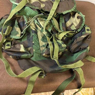 Lot #27 US Army  Ruck sack back pack 