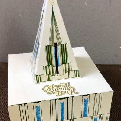 Lot #37 Celestial Savings Bank - Paper replica of Ogden LDS Temple