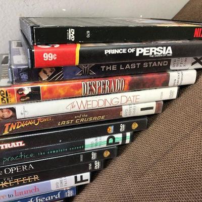Lot #54 lot of 17 DVD's