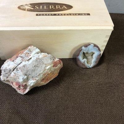 Lot #67 Geode, Red Jasper and Box for hope of America