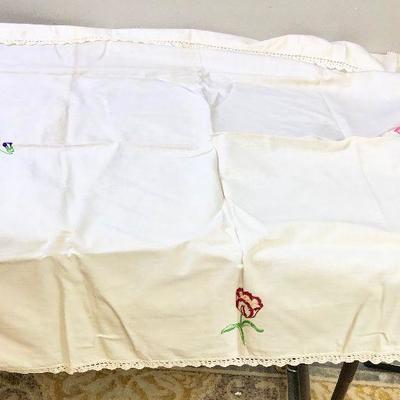 Lot #71 Embroidered Table cloth