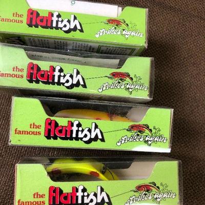 Lot #75 Fishing Lure. Famous Flat Fish, New in the Package Lot 3 