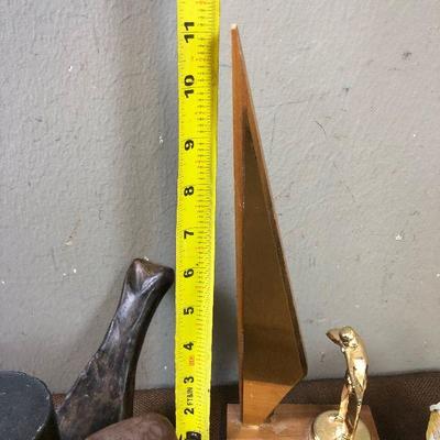 Lot #76 Misc. lot of Trophy, Tiki, candle and house