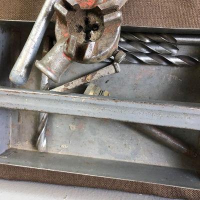 Lot #82 Tool Tray with Threading Heads