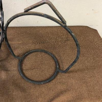  Lot #86 2- Wrought Iron Plant Holder 