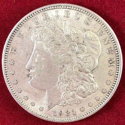 Lot #94 1921 $1 Morgan Silver Dollar Coin 90% Silver 