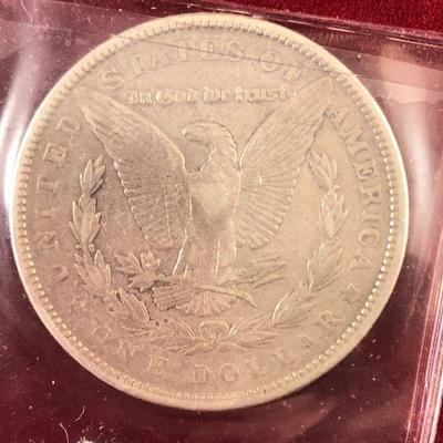 Lot #96 1886 $1 Morgan Silver Dollar Coin 90% Silver 