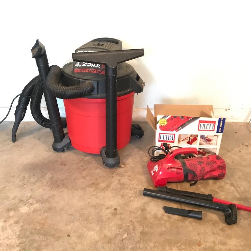 Lot 328 Craftsman Wet/Dry Vac and Dirt Devil Ultra