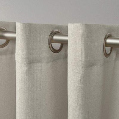 Grommet Top Single Curtain Panel, Taupe, 108