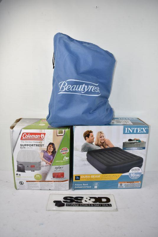 Beautyrest AND Coleman Twin AND Intex Queen Air Mattresses Asis