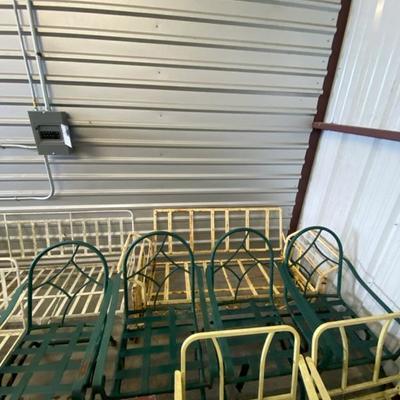 Metal Chairs, Benches, Glider, Assorted-Lot 196