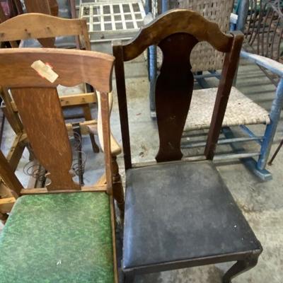 Chairs, Wooden, Lot of 13- Lot 197