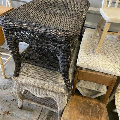 Wicker Furniture, Misc and 2 Child size chairs-Lot 198
