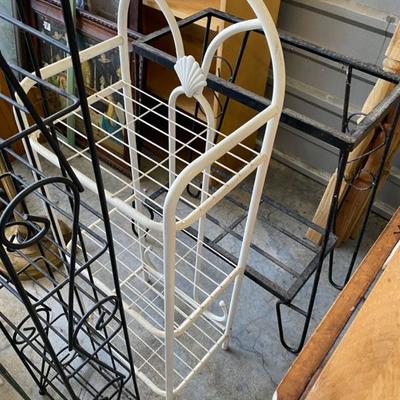Metal Planter Stands and Racks (lot of 5)-Lot 201
