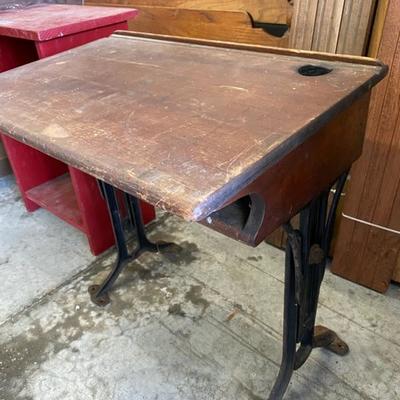 Antique Student Desk - Lot 206