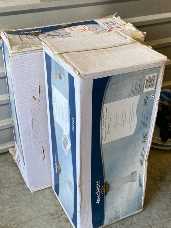 Sink, Pedestal Base and Sink, Aquasource Lot 211